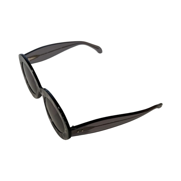 NWT ALAIA Grey/Grey Oval Shape 52mm Designer Sunglasses - Picture 8 of 10